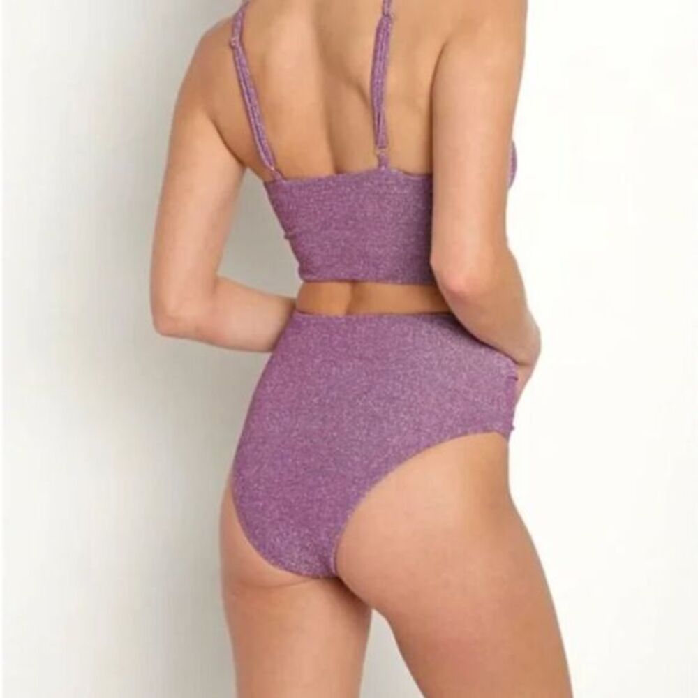 NEW Beach Riot‎ Zurie Bikini Bottoms in light purple, size S - Picture 13 of 16
